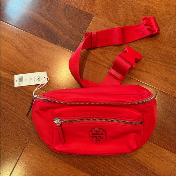 Tory Burch Red Belt Bag with Logo - Picture 1 of 4